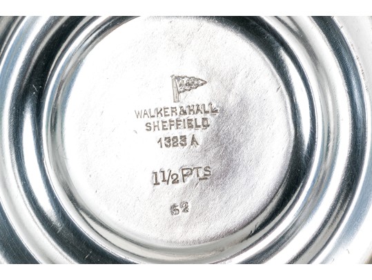 Collection Of Six Pieces Hotel Silver Table Wares, Including Walker & Hall Sheffield 