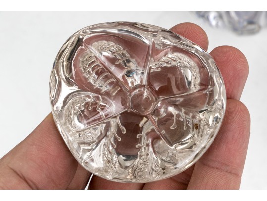 Collection Of Six Vintage Glass And Crystal Items