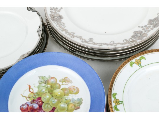 Twenty Piece Assorted Makers Collection Of Plates, In Four Distinct Patterns