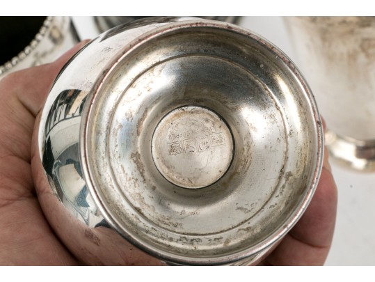 Collection Of Nine Vintage Silverplate Vases