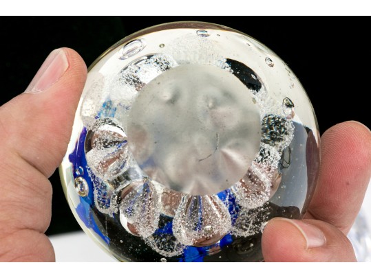 Collection Of Six Vintage Glass And Crystal Items