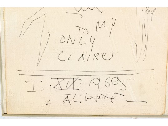 Assembled Collection Of Two Art Works With A Color Print 