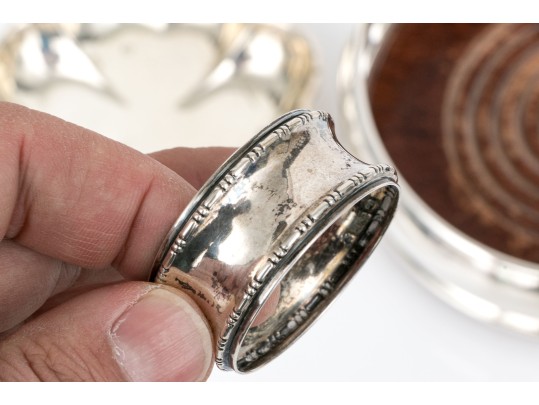 Collection Of Nine Assorted Tabletop Items, Assorted Metals (see Description)