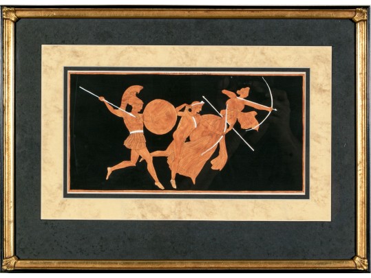 Piroli After Flaxman (UK, 1755-1826) Color Engraving After A Drawing  For 