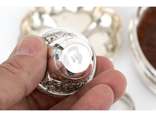 Collection Of Nine Assorted Tabletop Items, Assorted Metals (see Description)