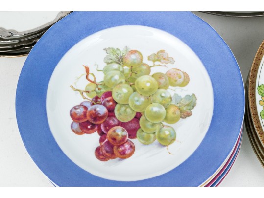 Twenty Piece Assorted Makers Collection Of Plates, In Four Distinct Patterns