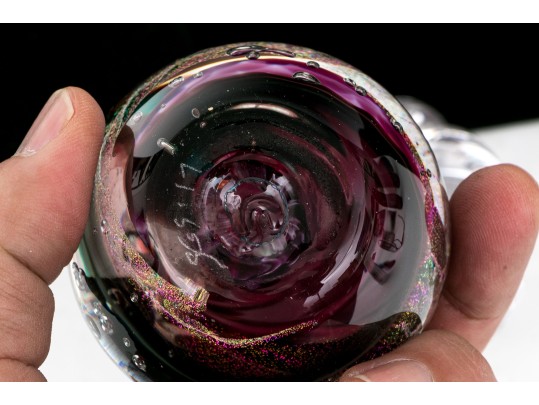 Collection Of Six Vintage Glass And Crystal Items