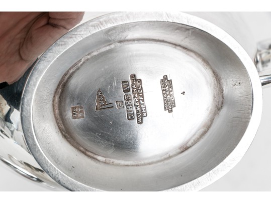 Collection Of Six Pieces Hotel Silver Table Wares, Including Walker & Hall Sheffield 