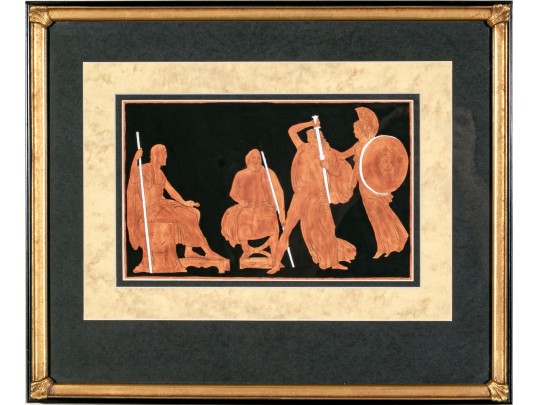 Margall After Flaxman (U.K., 1755-1826) Colored Engraving After The Drawing For 