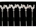 Set Of Six Sterling Silver Cockerel Cocktail Sticks, .835 Ozt.