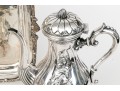 Fine Vintage Silverplate Tea And Coffee Service With Tray