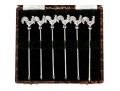 Set Of Six Sterling Silver Cockerel Cocktail Sticks, .835 Ozt.