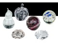 Collection Of Six Vintage Glass And Crystal Items