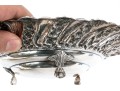Mid-Century Egyptian .900 Silver Repousse Footed Bowl, 12.39 Ozt.