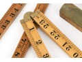 Group Of Six Vintage Drafting Implements With Levels And Rulers