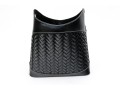 Vintage Black Woven Leather Bucket