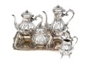 Fine Vintage Silverplate Tea And Coffee Service With Tray