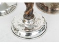 Collection Of Six Vintage Weighted Sterling Silver Candlesticks
