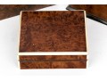 Group Of Three Fine Vintage / Antique Figured Wood Boxes