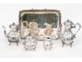 Fine Vintage Silverplate Tea And Coffee Service With Tray