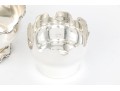 Two Fine Vintage Silverplate Monteith Bowls