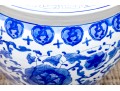 Chinese Blue And White Porcelain Jardiniere, 20th C. 