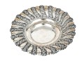 Mid-Century Egyptian .900 Silver Repousse Footed Bowl, 12.39 Ozt.