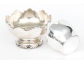 Two Fine Vintage Silverplate Monteith Bowls