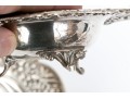 Two Compatible Vintage Egyptian Silver Footed Bowls, 9.87 Ozt. 