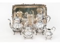 Fine Vintage Silverplate Tea And Coffee Service With Tray