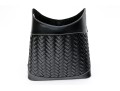 Vintage Black Woven Leather Bucket