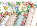 Group Of Rolls Of A Variety Of Quality Upholstery And Drapery Fabrics