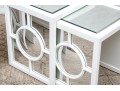 Set Of Four Stylish Mirrored Nesting Tables, Including Two Pairs