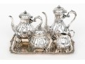 Fine Vintage Silverplate Tea And Coffee Service With Tray