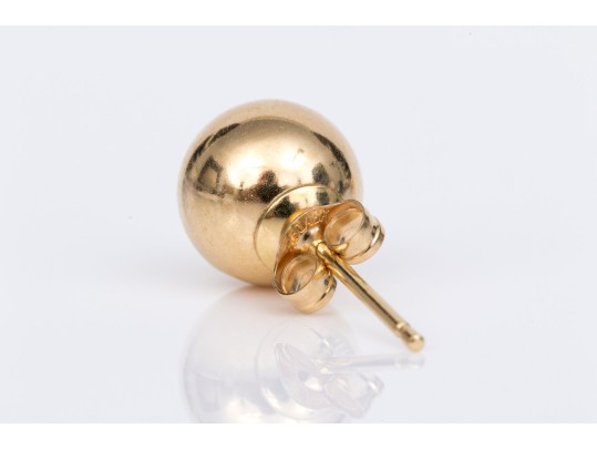 18k Yellow Gold Classic 7mm Ball Style Earrings