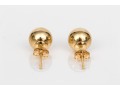 18k Yellow Gold Classic 7mm Ball Style Earrings