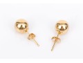 18k Yellow Gold Classic 7mm Ball Style Earrings