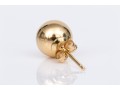 18k Yellow Gold Classic 7mm Ball Style Earrings