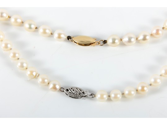 Pair Of Pearl Necklaces