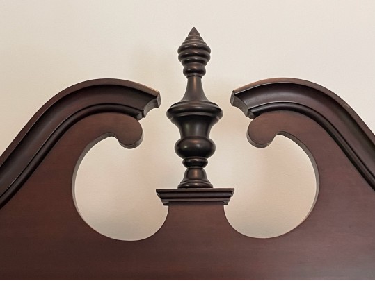 Antique Serpentine Secretary 