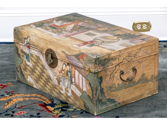 Antique Hand-Painted Chinese Chest