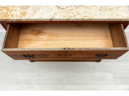 Vintage Eastlake Marble Top Chest