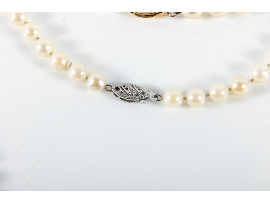 Pair Of Pearl Necklaces