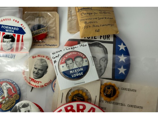 VIntage Presidential & Political Pins 