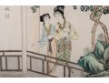Duo Of Chinese Silk Paintings Of Beautiful Women