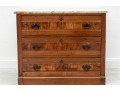 Vintage Eastlake Marble Top Chest
