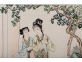 Duo Of Chinese Silk Paintings Of Beautiful Women