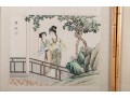 Duo Of Chinese Silk Paintings Of Beautiful Women