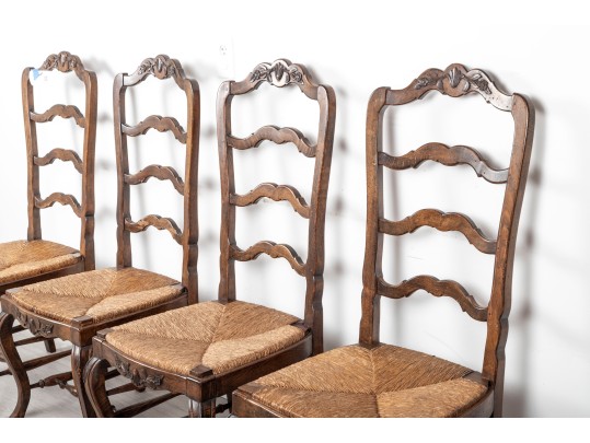 Louis XV Style Spanish Ladderback Chairs 