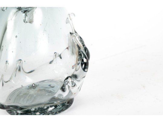 Hand-Crafted Blown Glass Vase